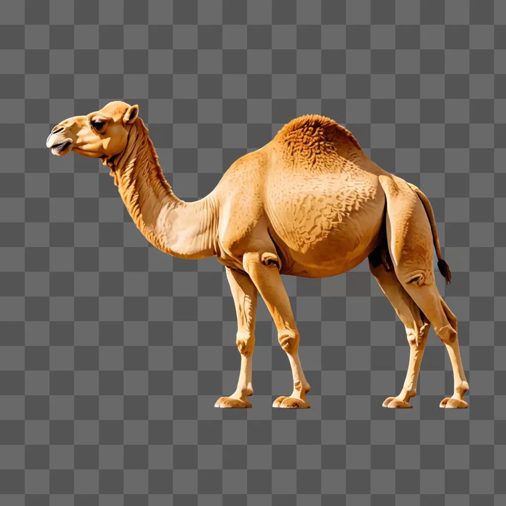 A camel with a camel emoji on its face