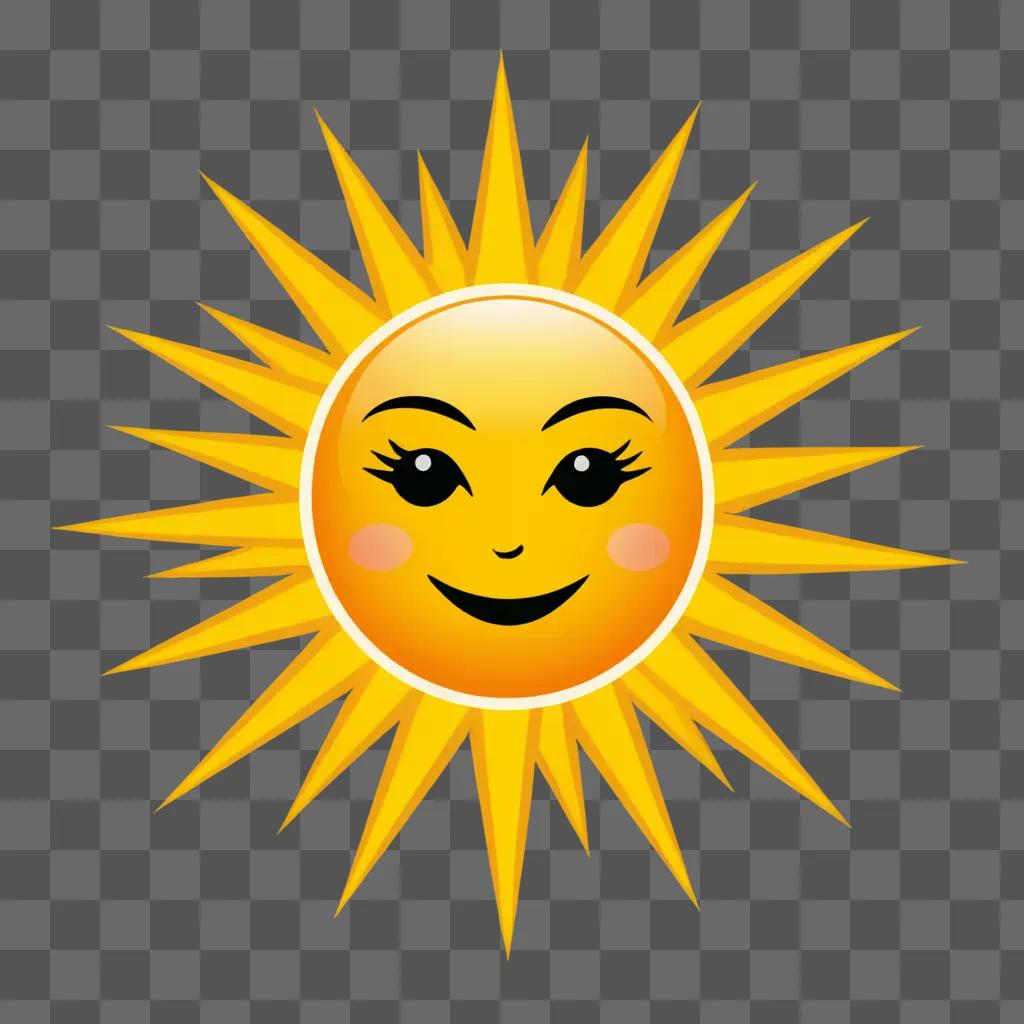 陽気な太陽の漫画があなたに微笑みかけます