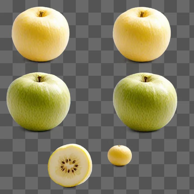 A collection of clipart images of fruits and vegetables