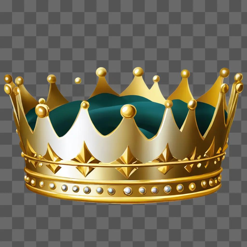 A crown clipart is on a beige background