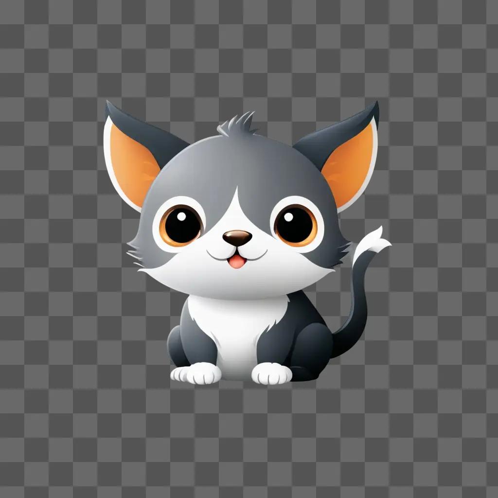 A cute animal clipart of a cute animal