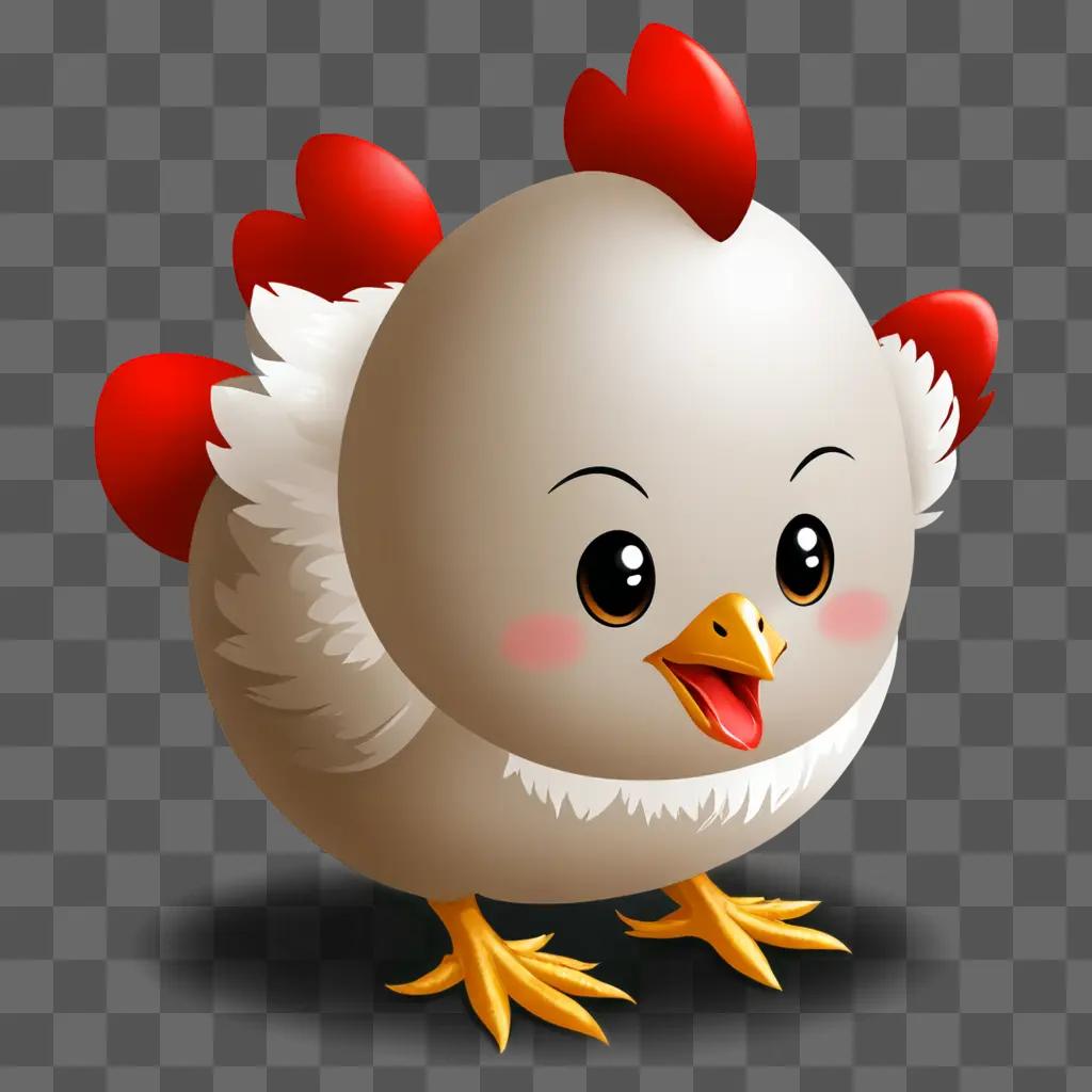 A cute chicken drawing is a perfect kawaii choice