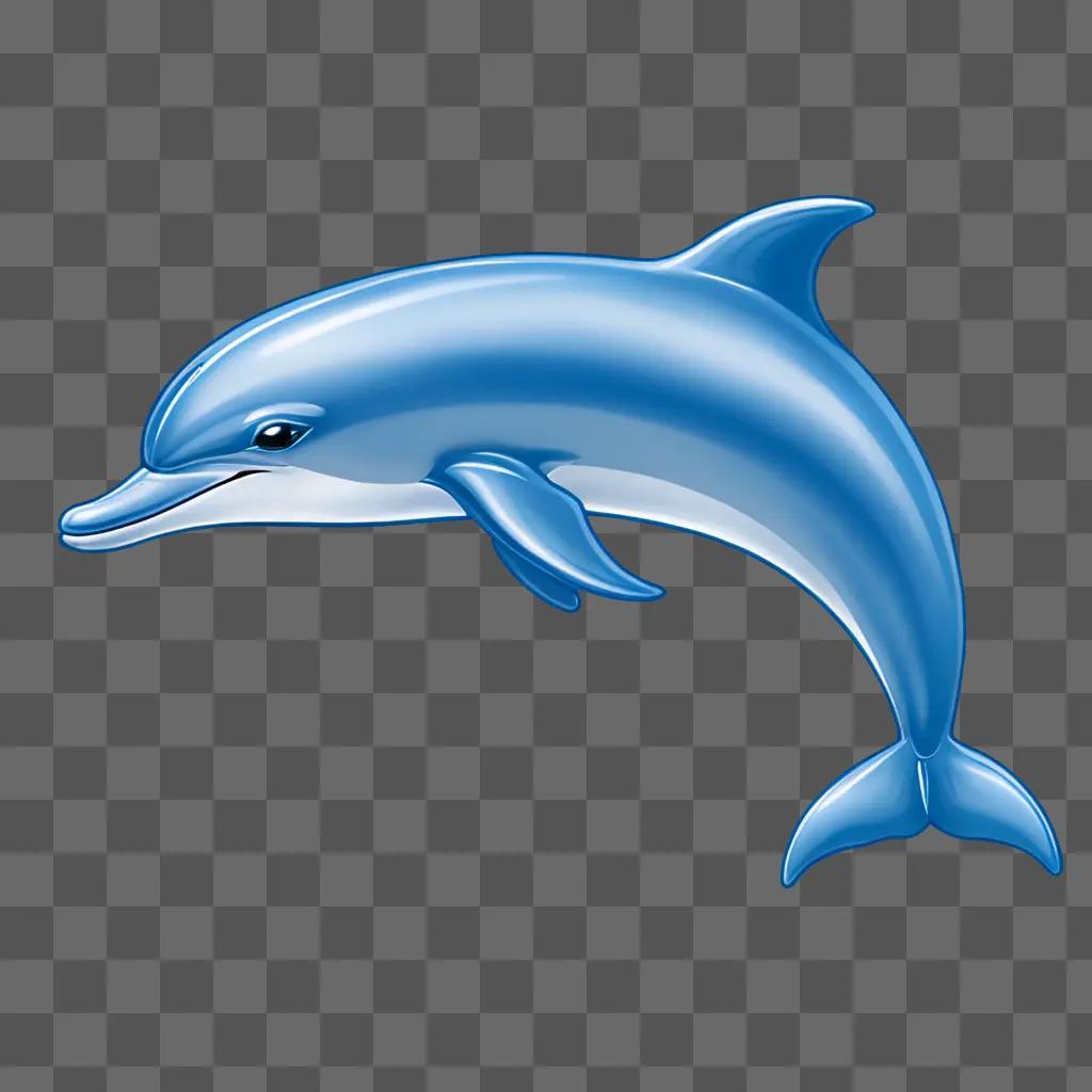 A cute dolphin drawing for kids