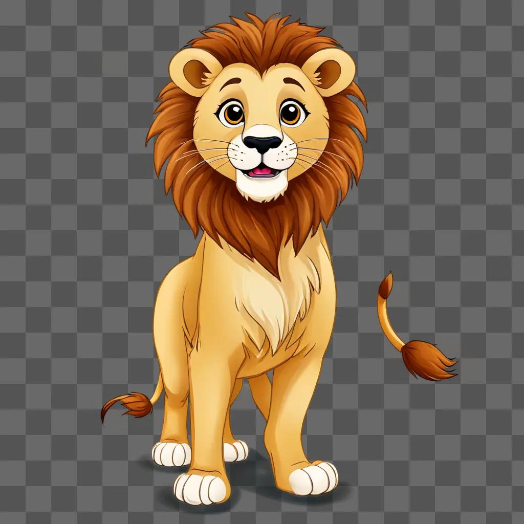 A cute lion drawing for kids