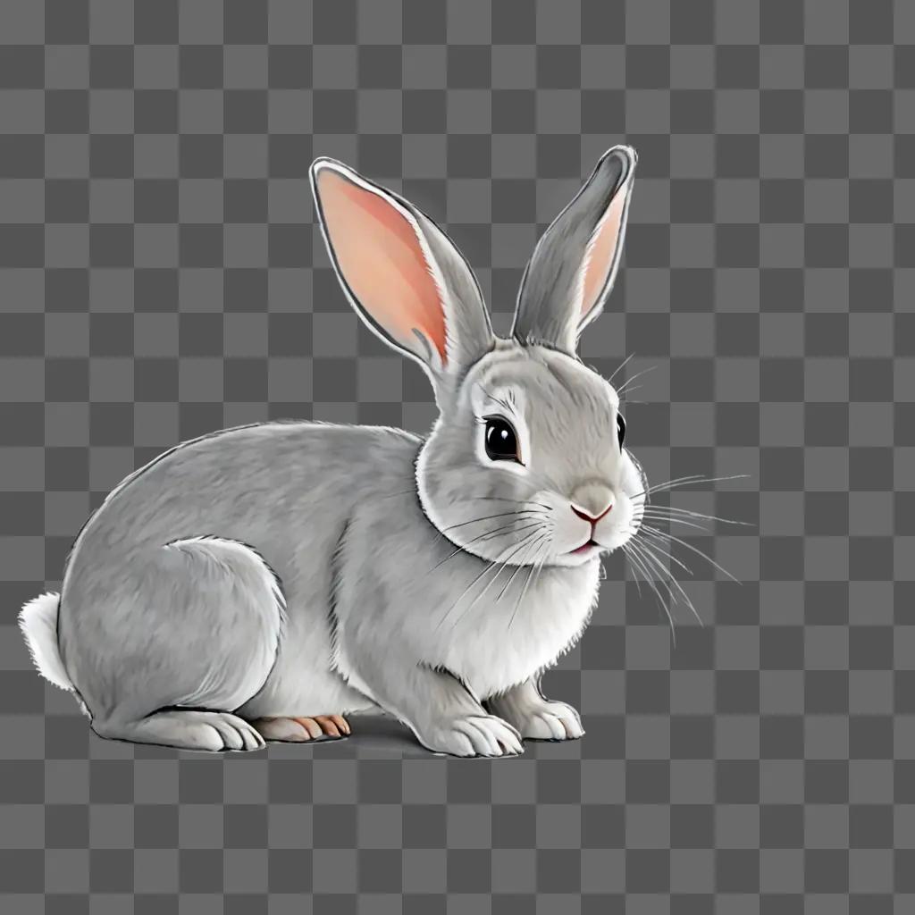 A cute rabbit drawing for kids