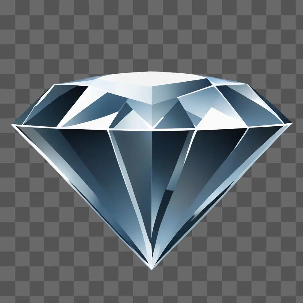 A diamond is illustrated in a modern style