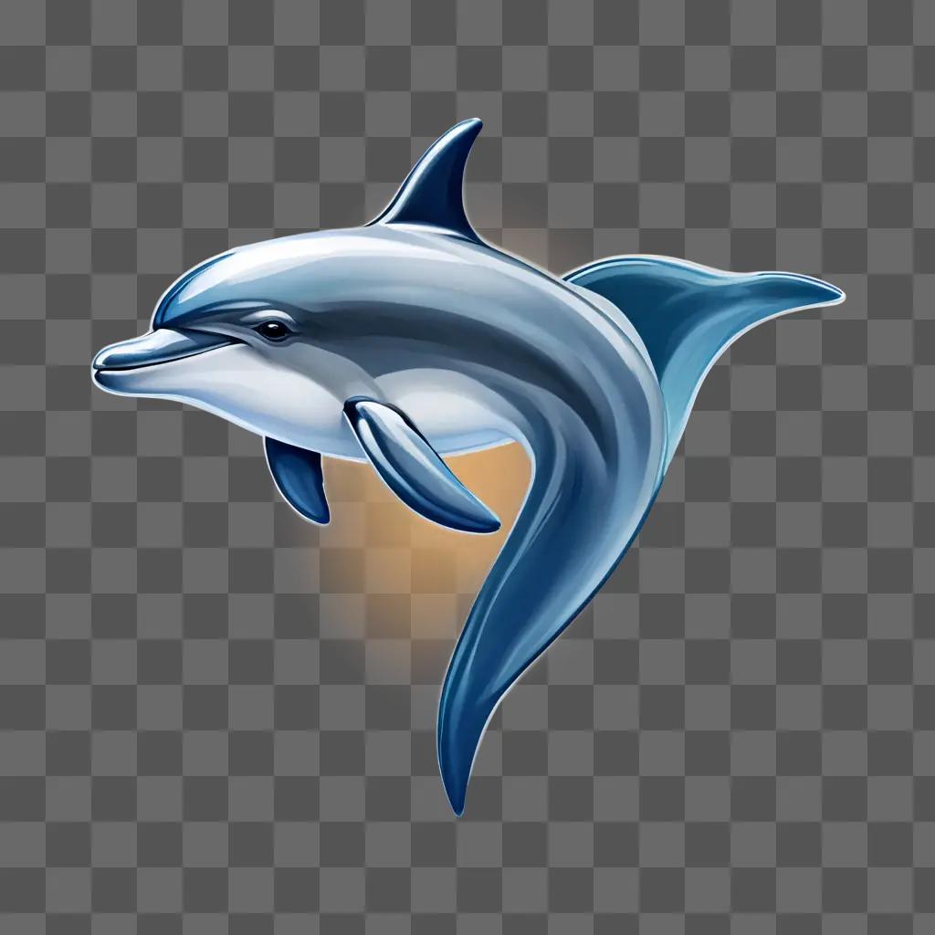 A dolphin is jumping in the air