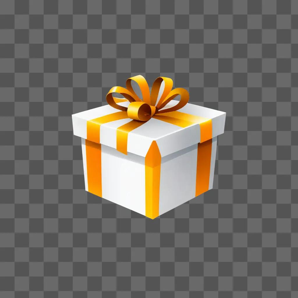 A gift box with a bow is displayed on a beige background