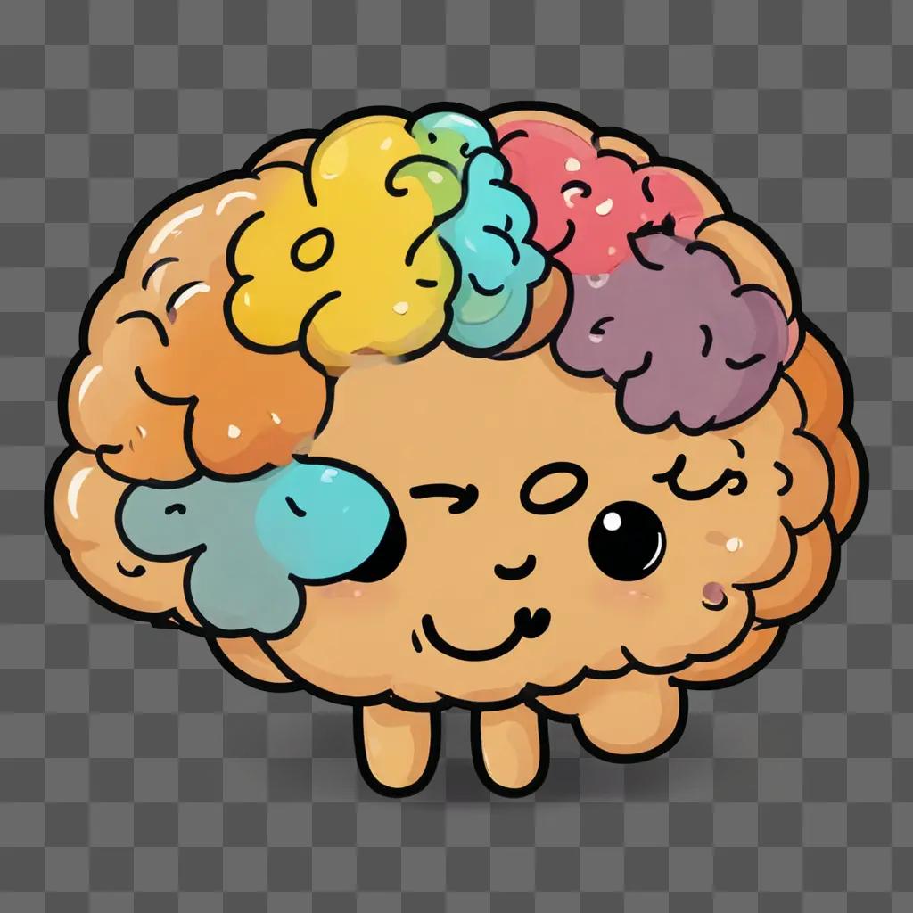 色とりどりの脳みそで描く可愛い可愛い脳みそ