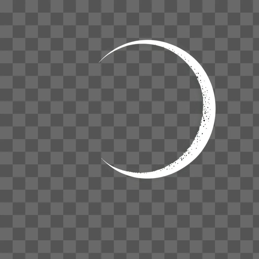 A moon drawing of the crescent moon