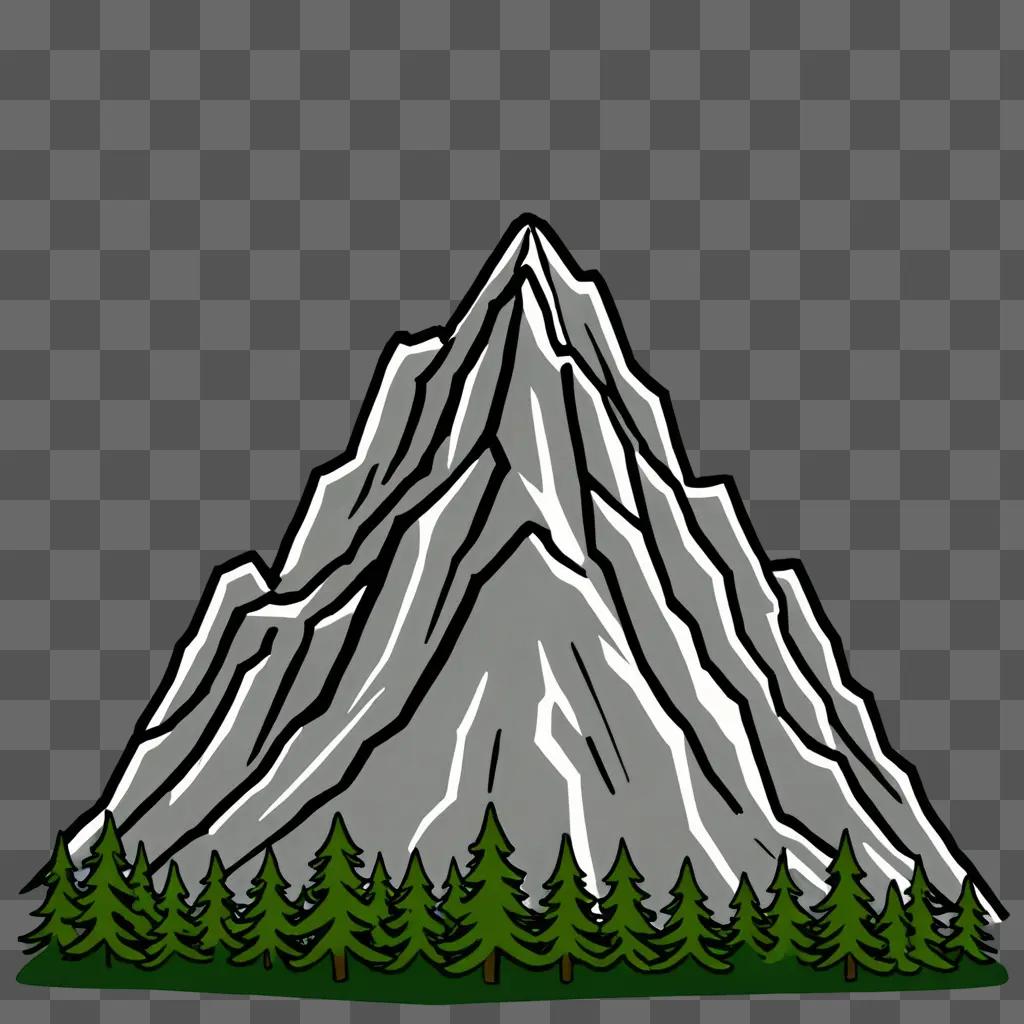 A mountain drawing for kids