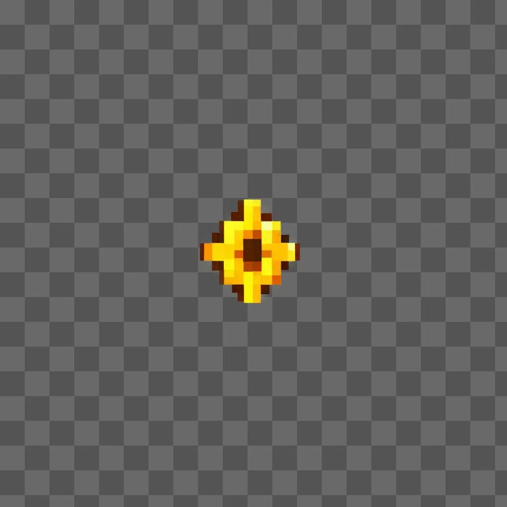 A pixel bullet is displayed on a yellow background