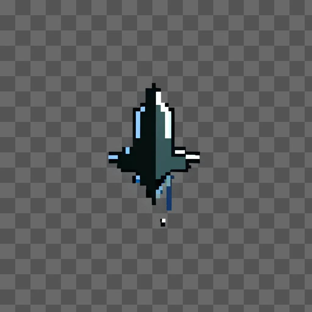 A pixel bullet with a star in the middle