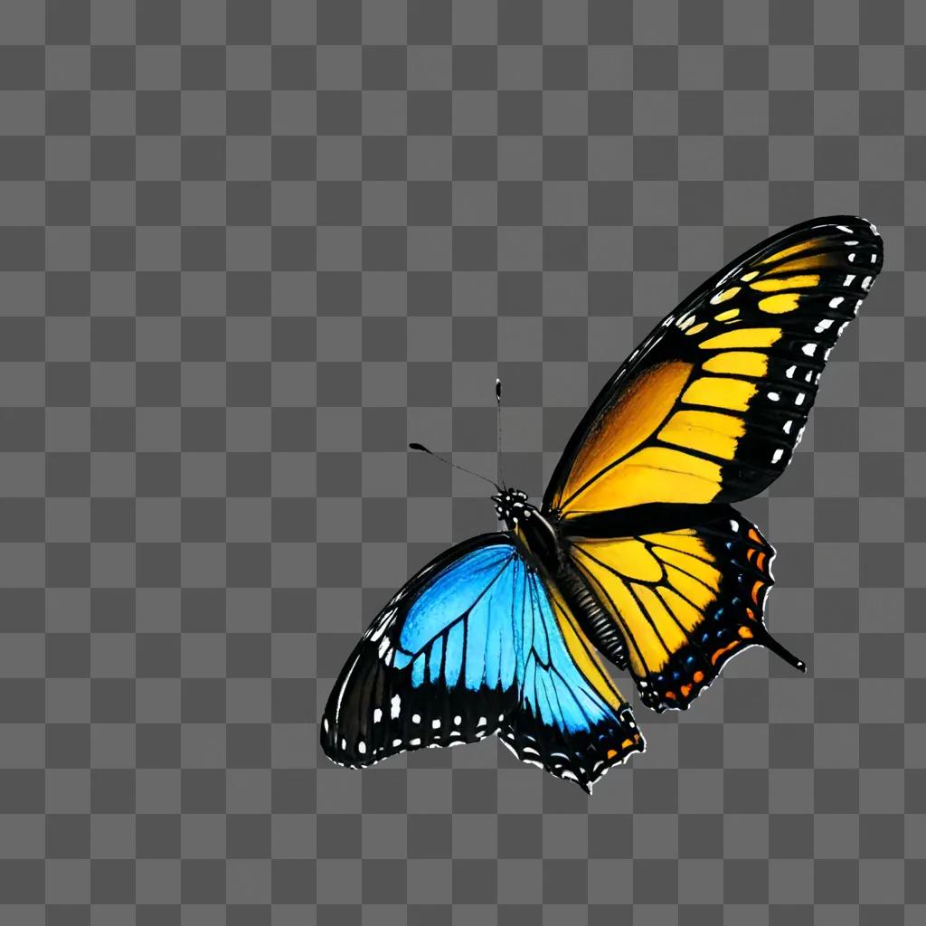 A realistic drawing of a beautiful butterfly