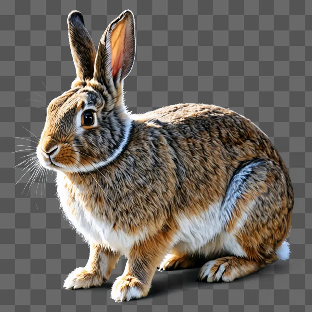 A realistic rabbit drawing of a rabbit