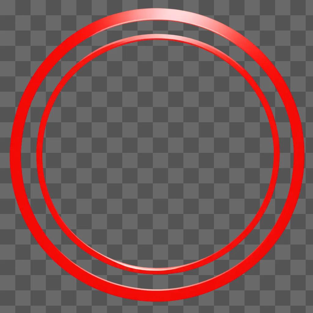 A red circle in a red background