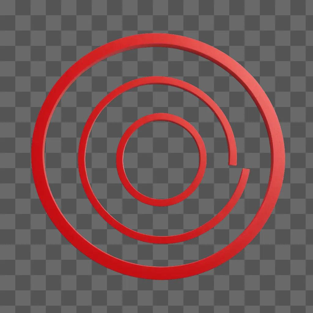 A red circle is shown in a black background