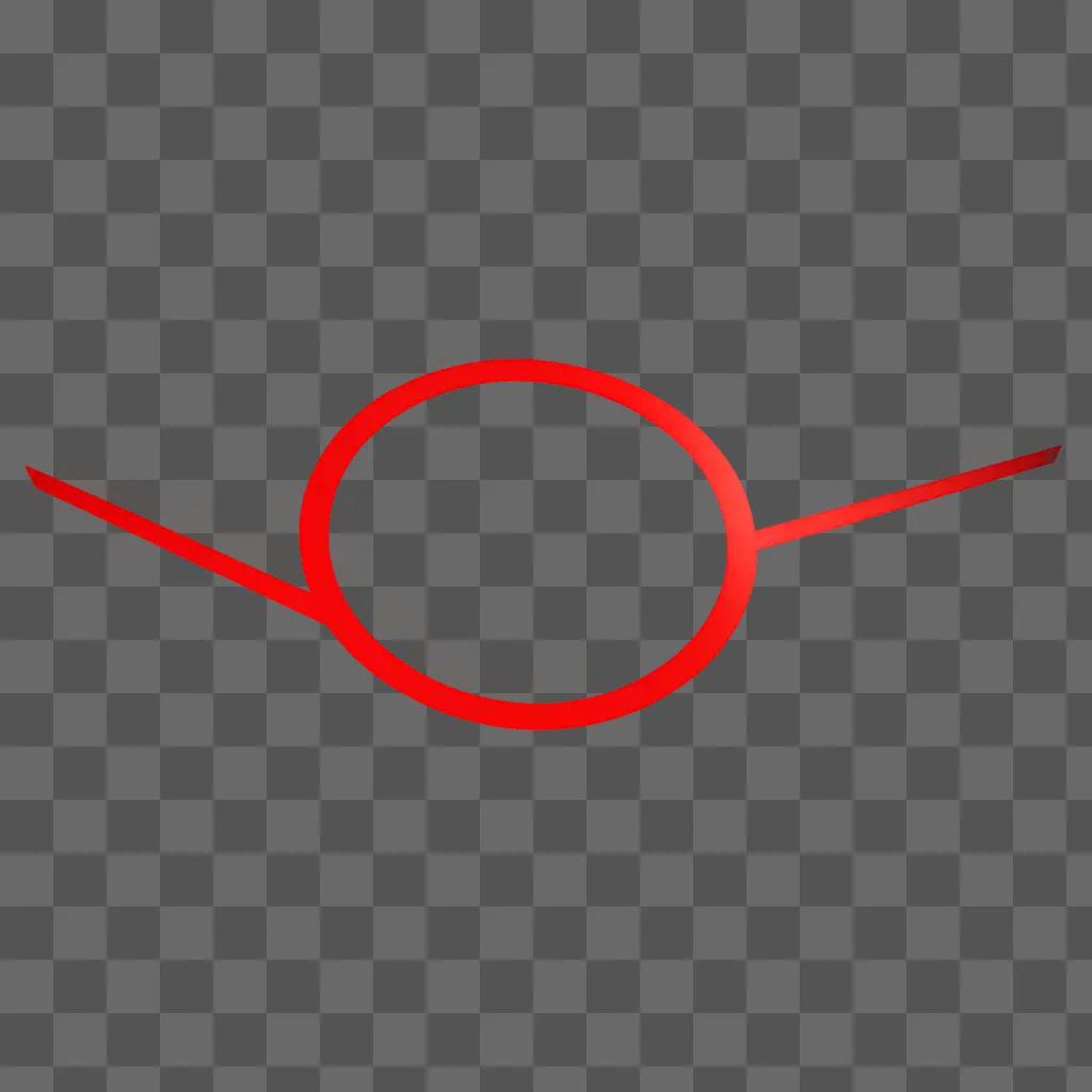 A red circle on a red background