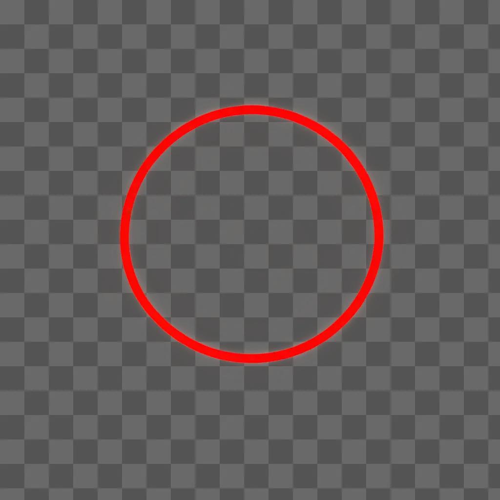 A red circle on a red background