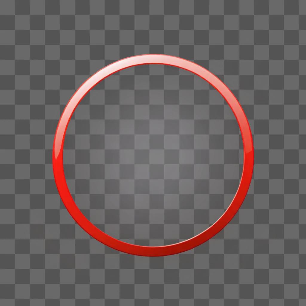 A red circle sits in the center of a pink background