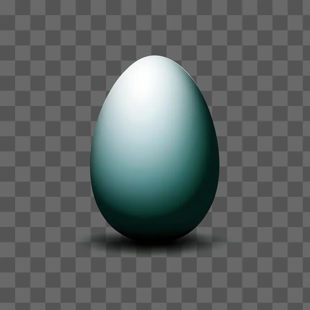 A shiny egg clipart on a dark background