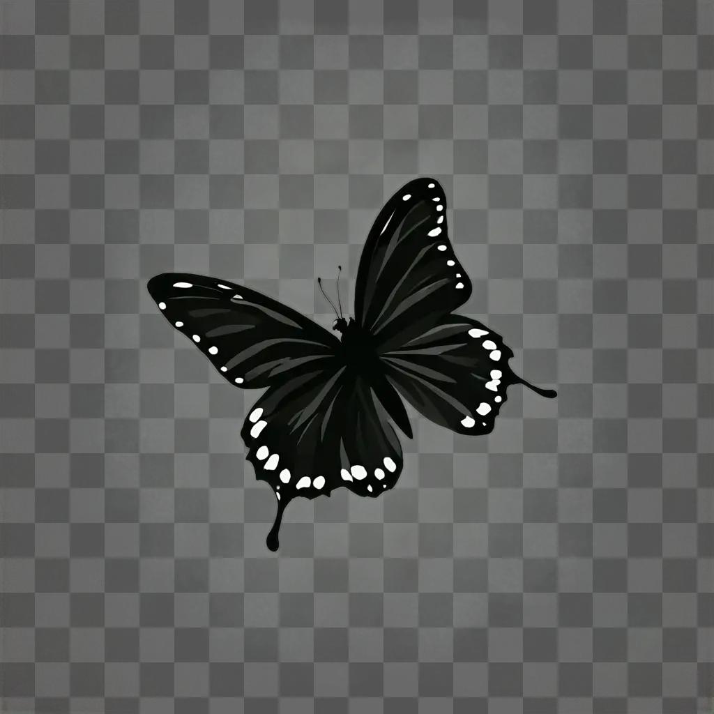 A simple butterfly drawing is presented in this image