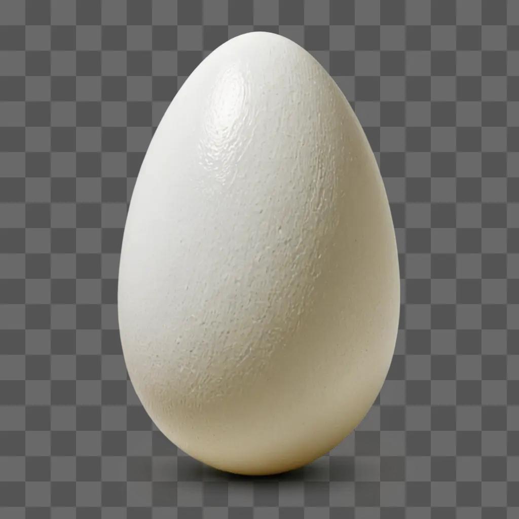 A simple egg drawing against a plain background