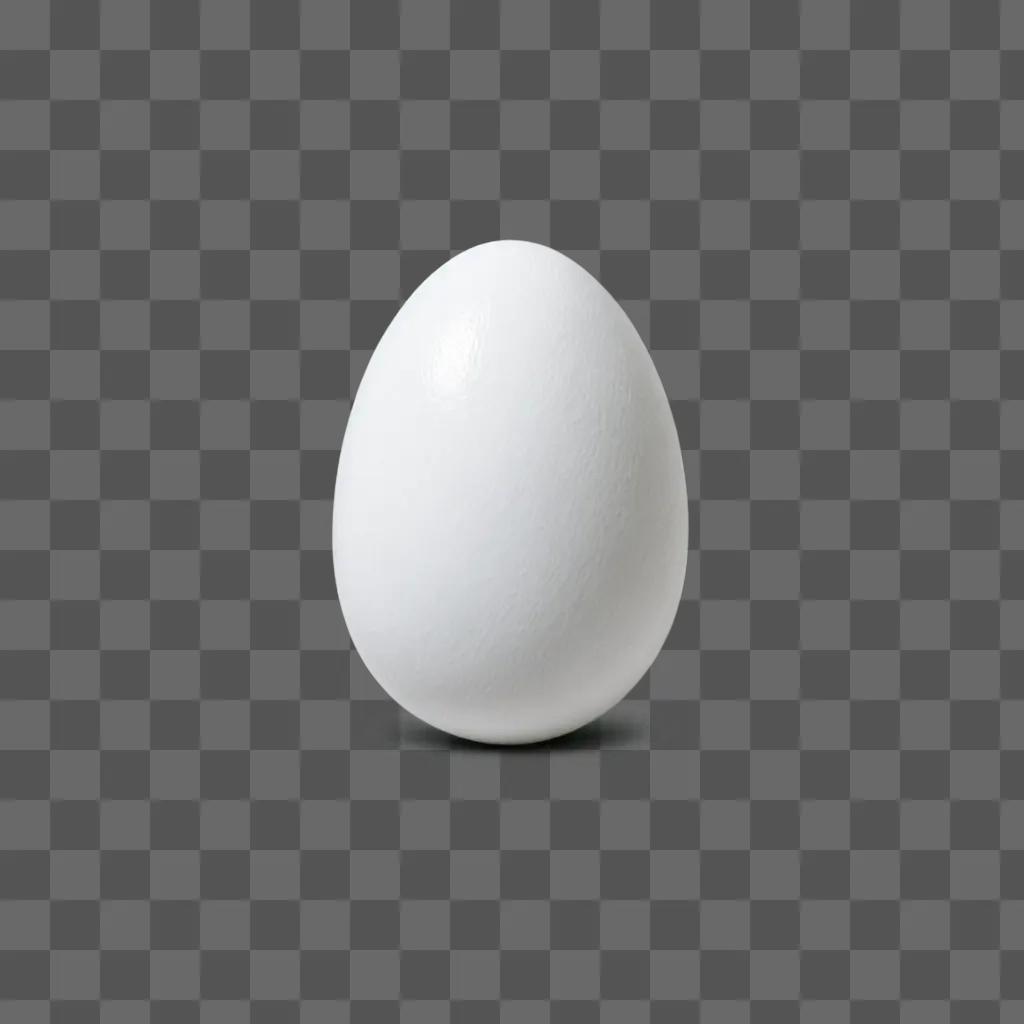 A sketch egg drawing on a grey background