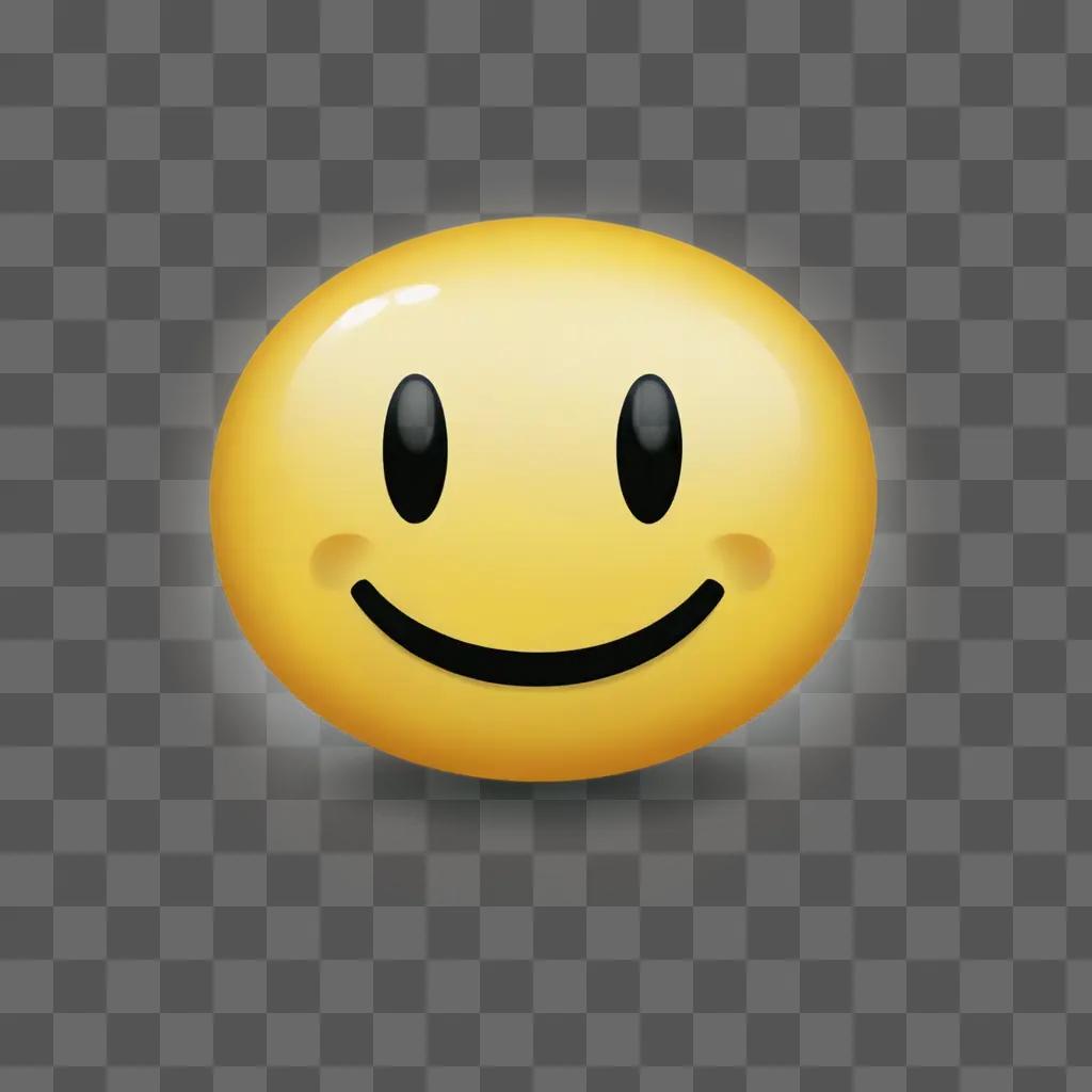 A smiley face emoji with a glow around it