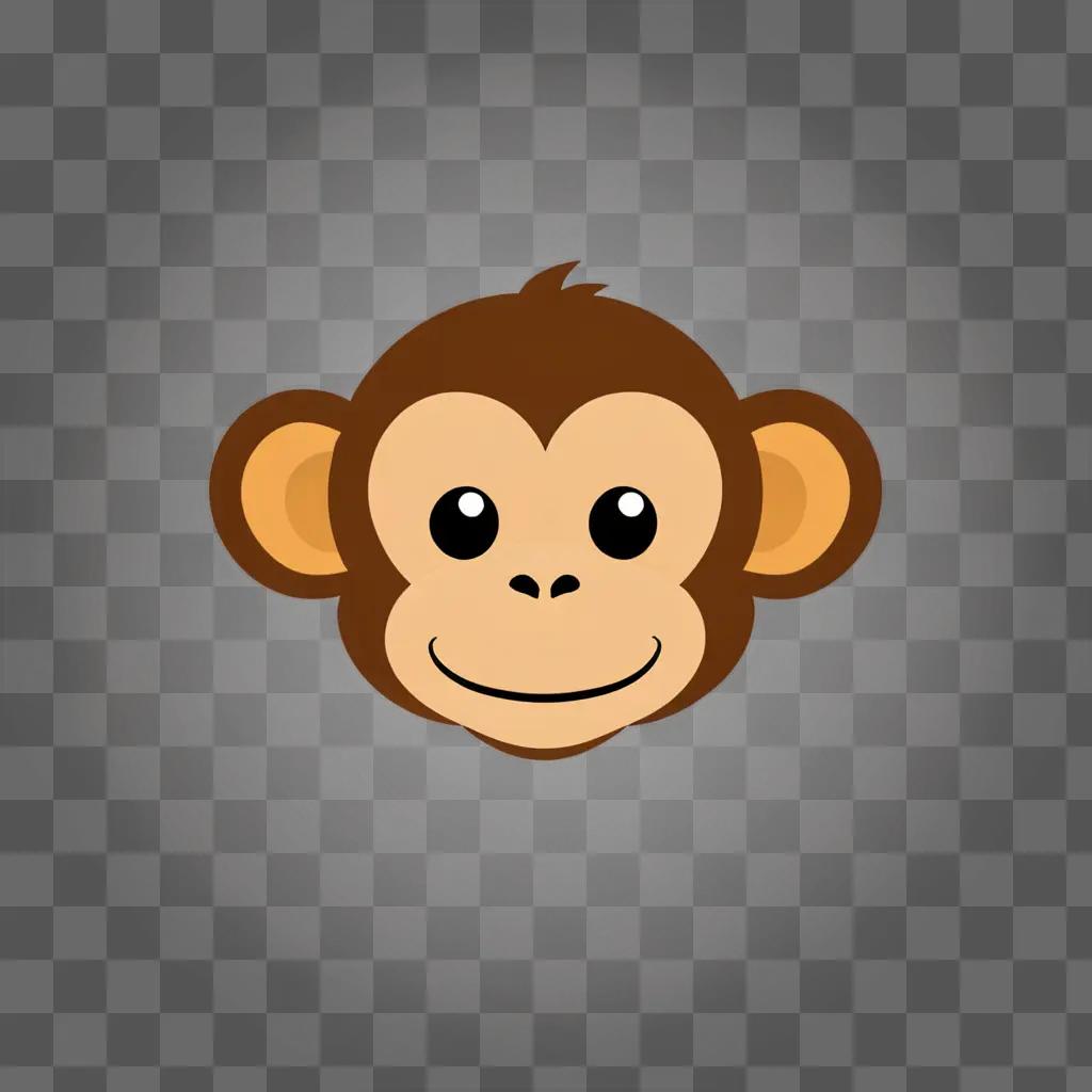 A smiling monkey emoji on a white background