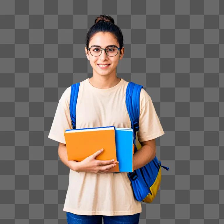 A smiling student with a backpack