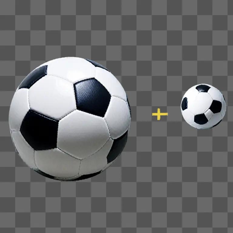 A soccer ball clipart is shown on a grey background