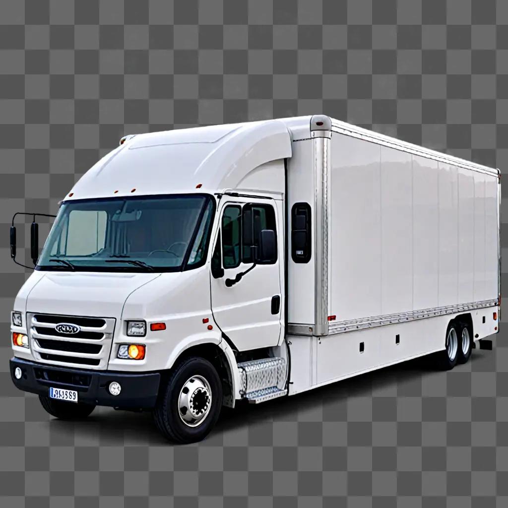 A truck is shown in a transparent image