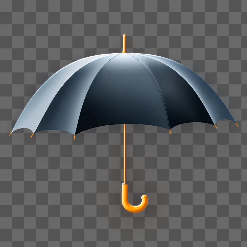 A vibrant umbrella emoji with a glowing handle