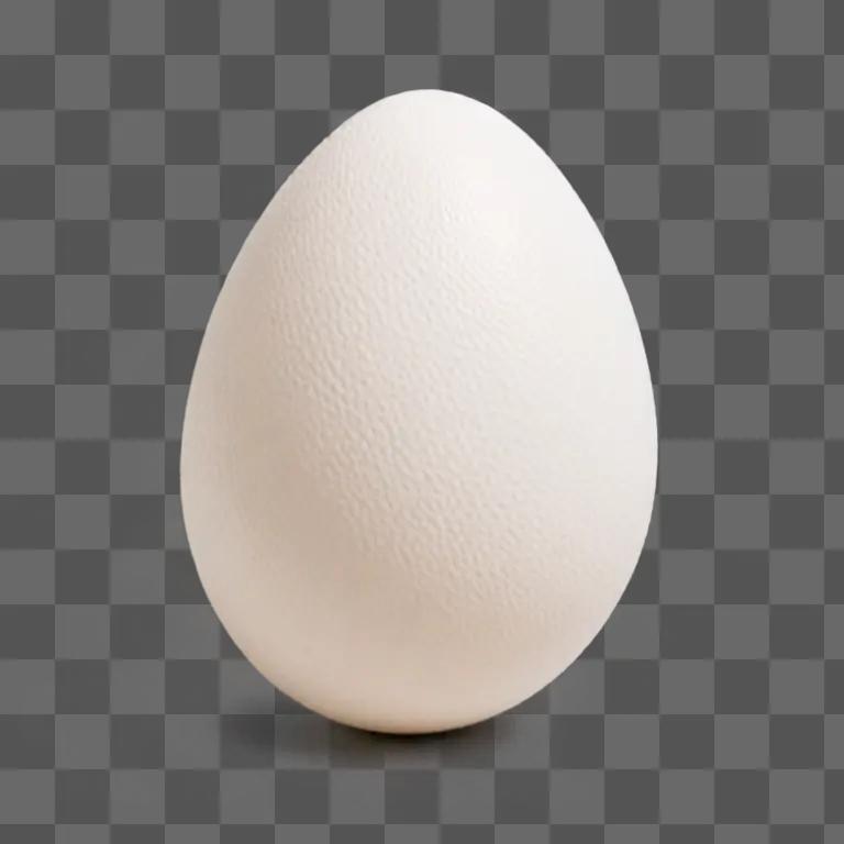 A white egg on a side drawing