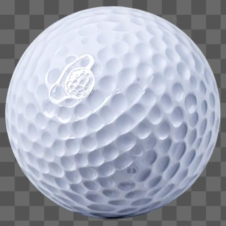 A white golf ball with a hole in it