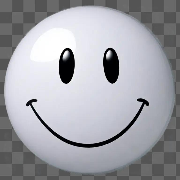 A white smiley face on a white background