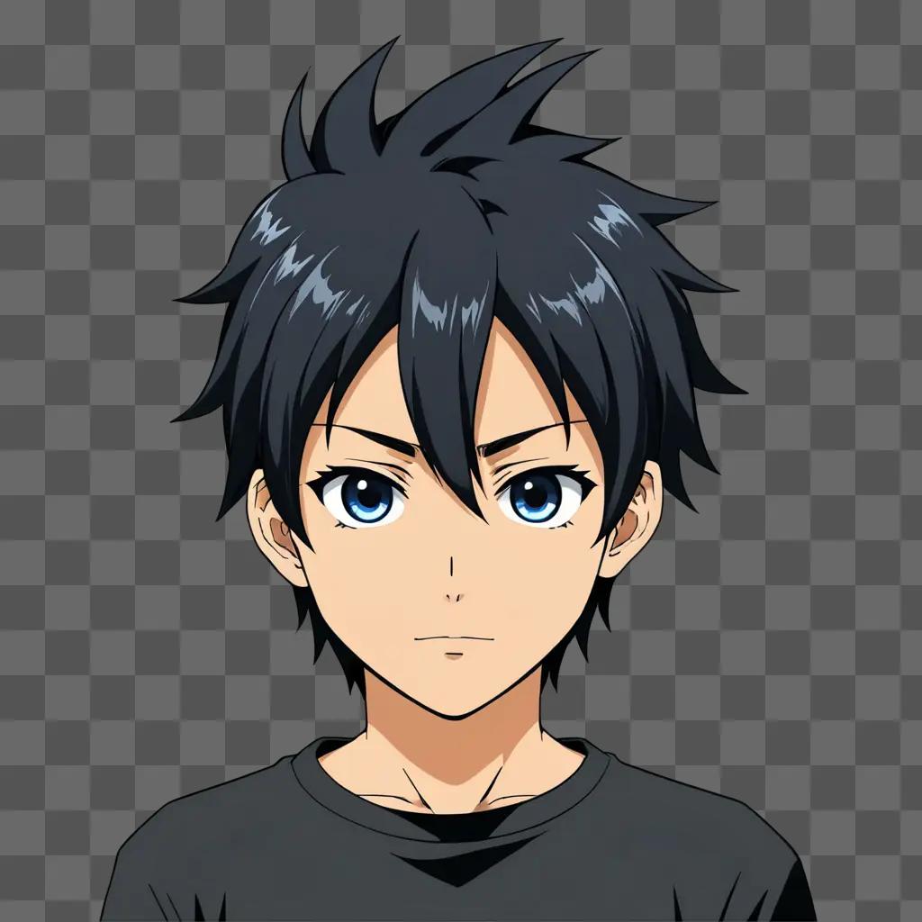 Anime boy with short hair