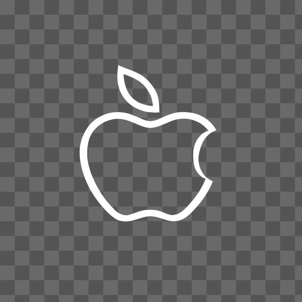 Apple logo on a white background