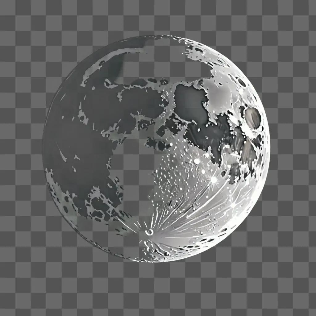 Artistic rendition of the lunar surface