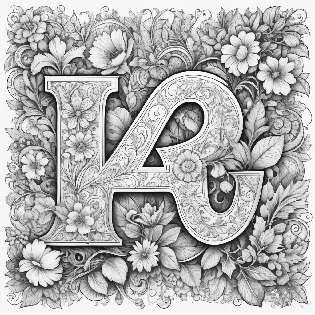 B C Coloring Pages: Beautifully Illustrated Letters