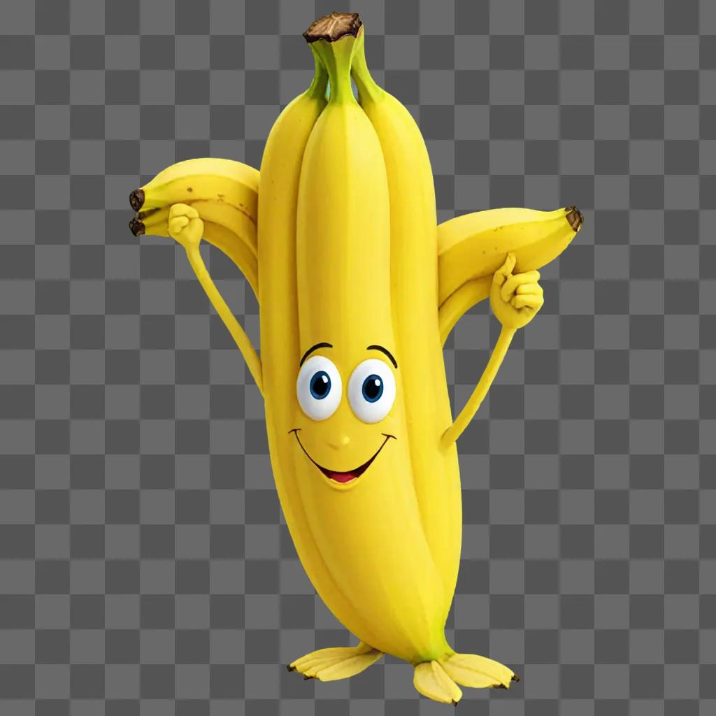 Banana drawing for kids