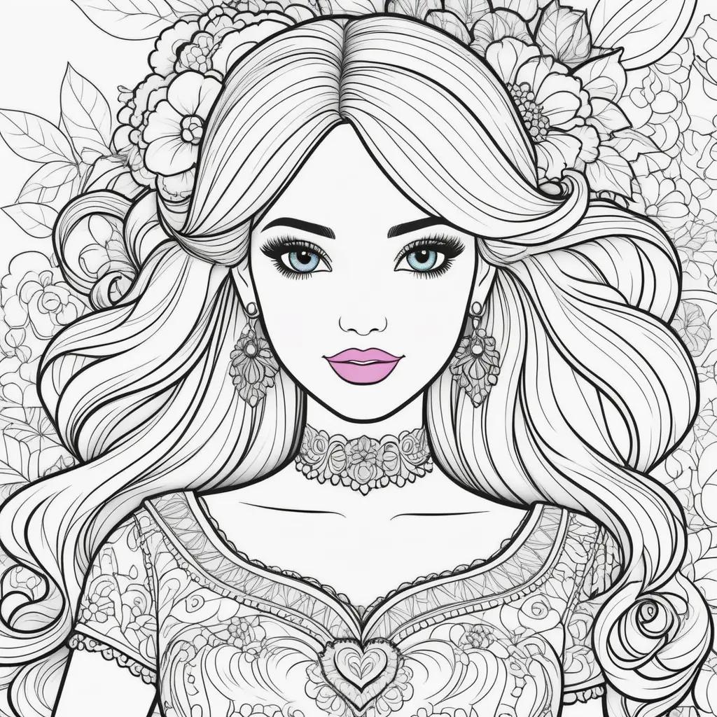 Barbie Coloring Pages: A Collection of Coloring Pages Featuring the Iconic Barbie Doll