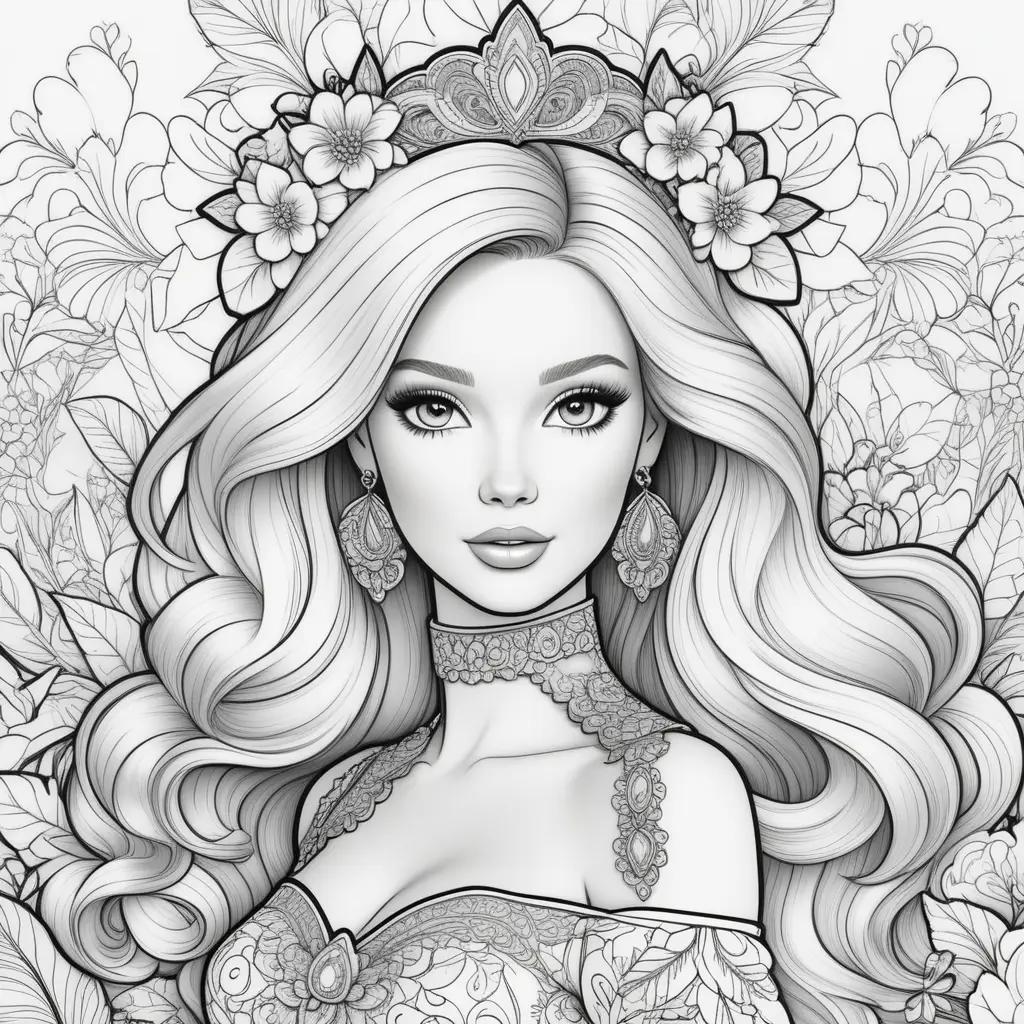 Barbie Coloring Pages: A Dazzling Collection of Barbie Artwork