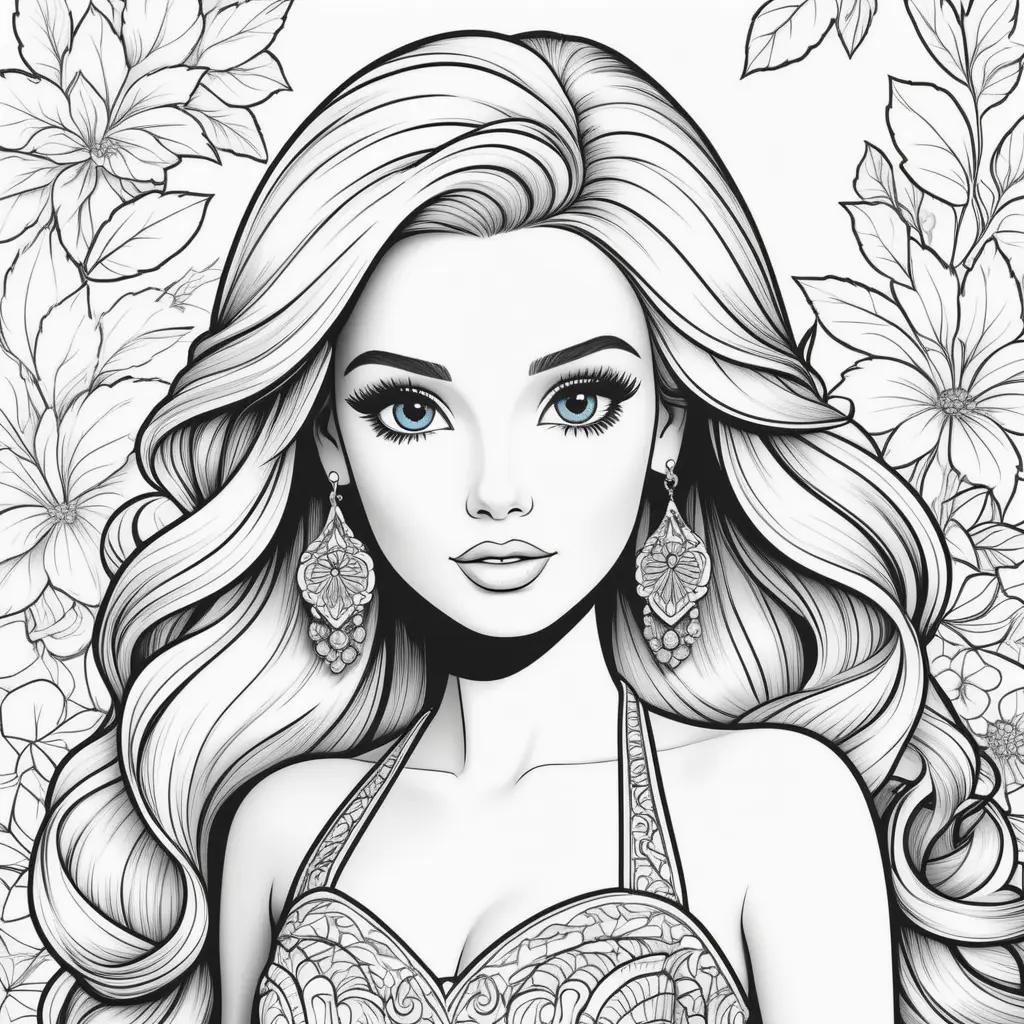 Barbie Coloring Pages: Colorful and Cute Designs