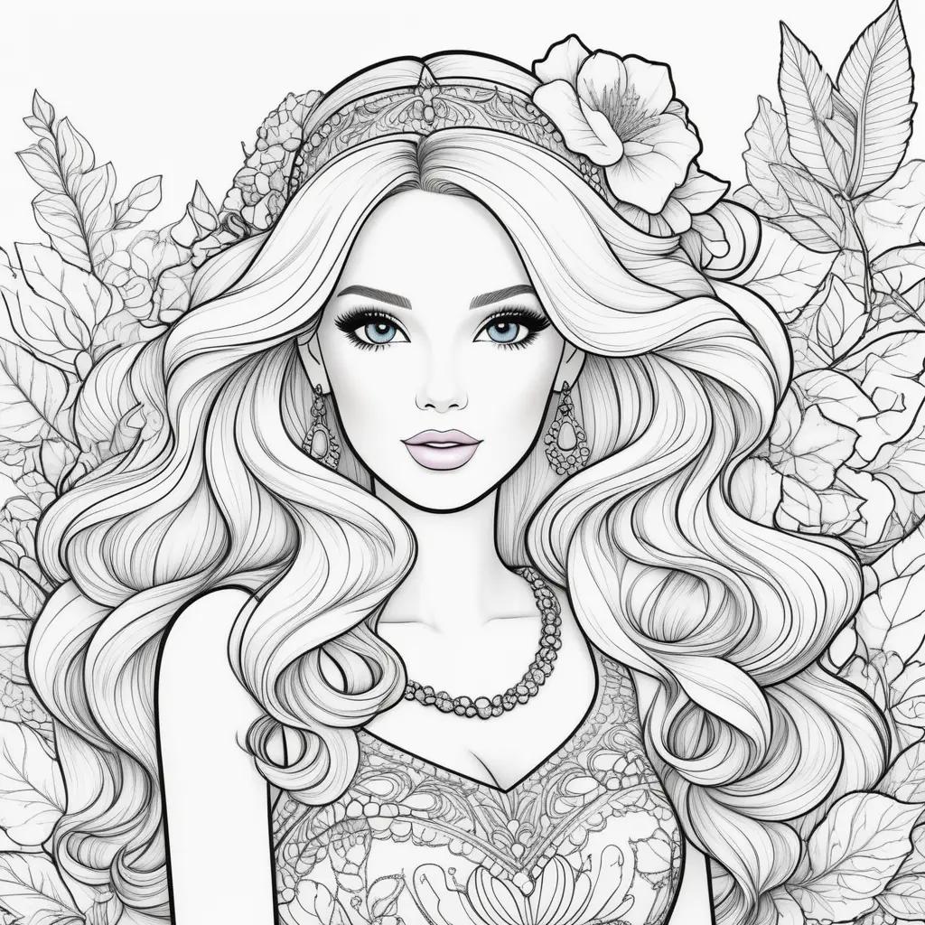 Barbie Coloring Pages Show Off Your Artistic Skills