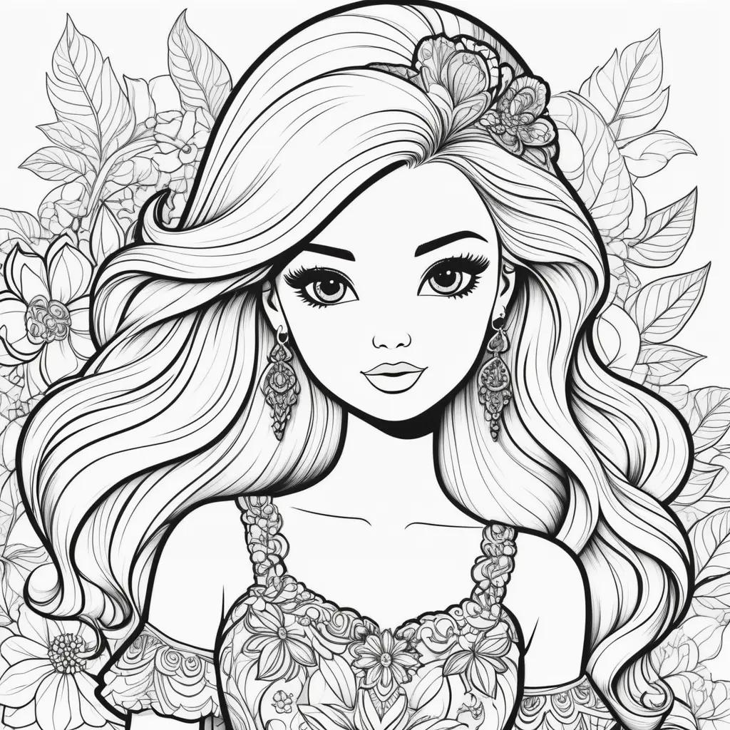 Barbie Coloring Pages for Adults