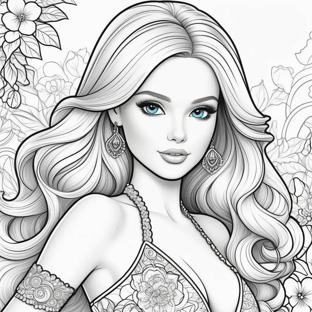 Barbie Coloring Pages with Printable Printable Coloring Pages