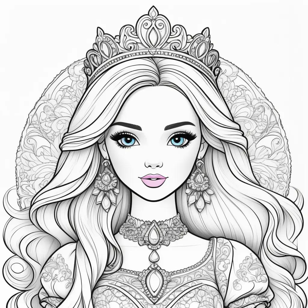 Barbie Princess Coloring Pages