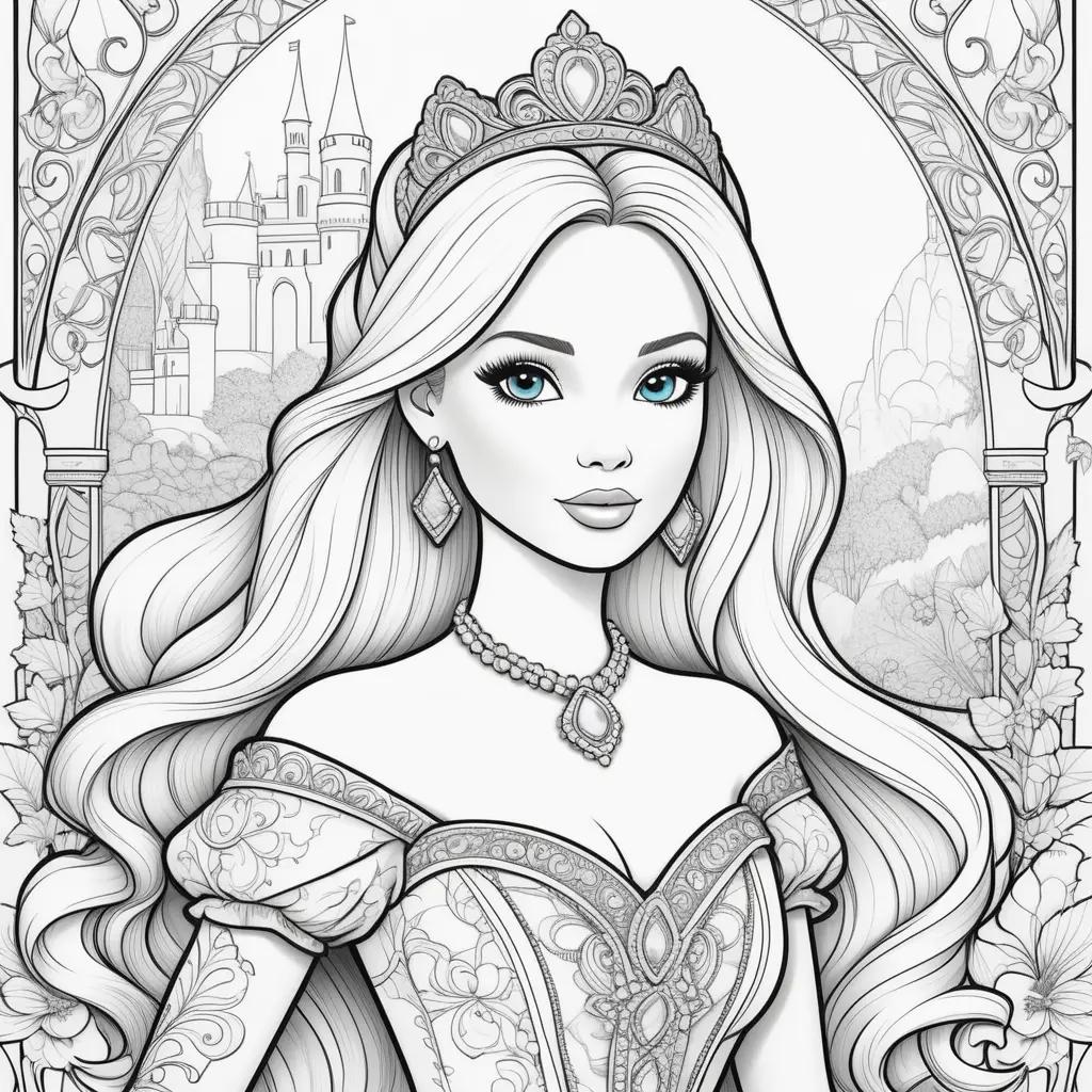 Barbie Princess Coloring Pages